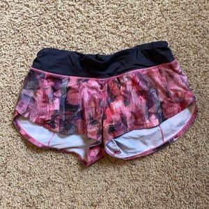 Lululemon Pink Speed Up Shorts